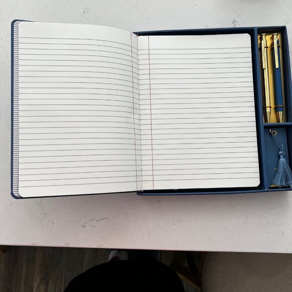 SULHA Reserved - Paprus Blue Notebook And Pens Set NIB - Picture 2 of 5